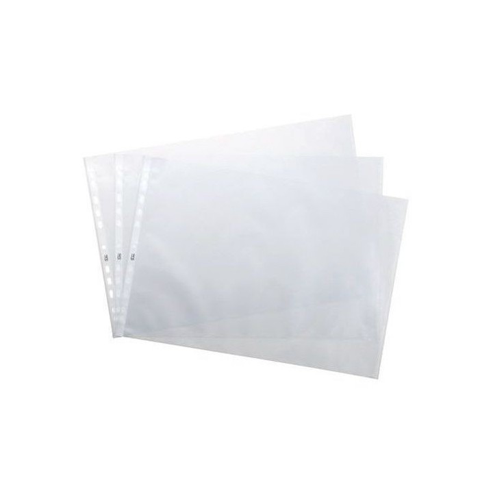 Pochettes perforées A3 à l'italienne polypropylène 9/100e (sachet de 10)