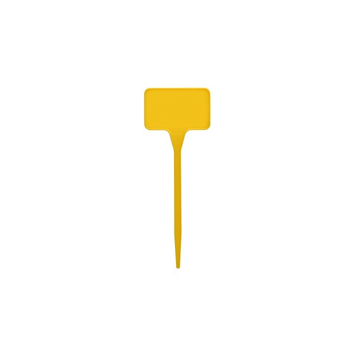 Étiquette à planter PVC jaune 15 cm - Lot de 100