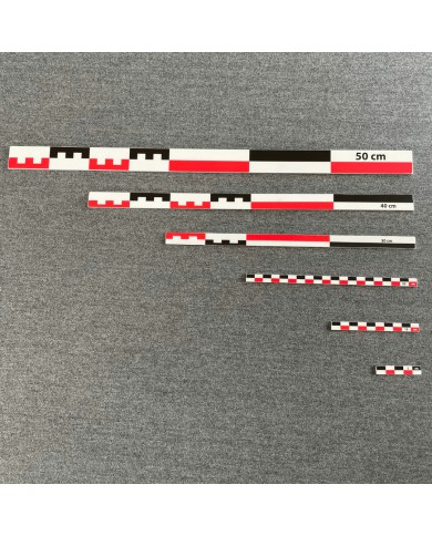 Echelles Photo Plates NBR - Lot de 6 (5-10-20-30-40 et 50cm)