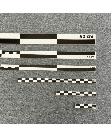 Echelle photo plate noir et blanc 50mm