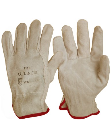 Gants de manutention "croûte de vachette"
