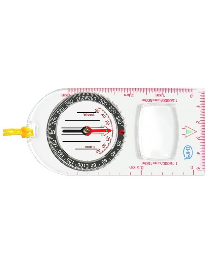 Boussole plaquette avec loupe