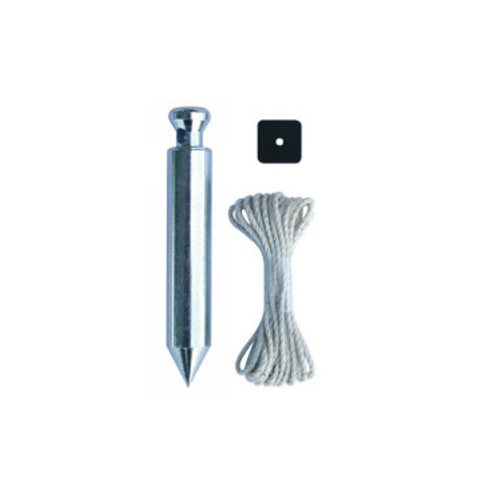 Plomb de plâtrier 150 g avec plaquette et cordeau