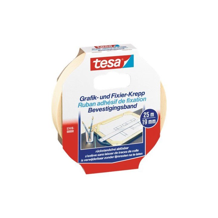 Ruban à dessin crêpé 19 mm x 25 m - TESA