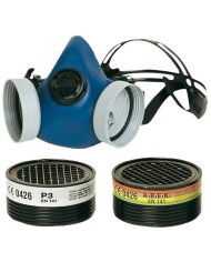 Lot de 2 cartouches filtrantes ABEK : pour gaz et vapeurs organiques