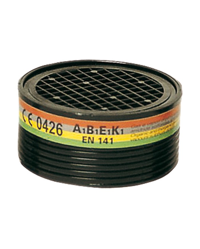 Lot de 2 cartouches filtrantes ABEK : pour gaz et vapeurs organiques