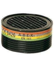 Lot de 2 cartouches filtrantes ABEK : pour gaz et vapeurs organiques