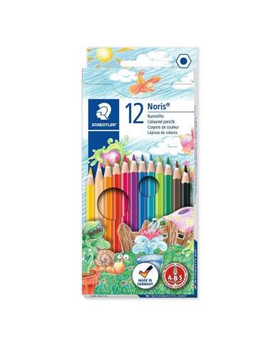 Crayon de couleur - pochette de 12 assortis