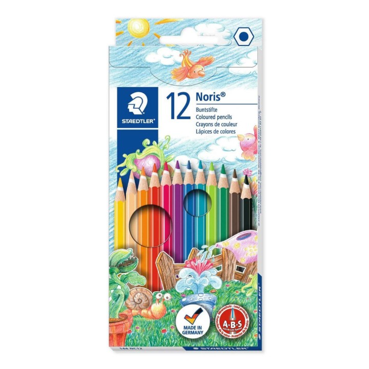 Etui de 12 crayons de couleur Noris colour 185 assortis - STAEDTLER