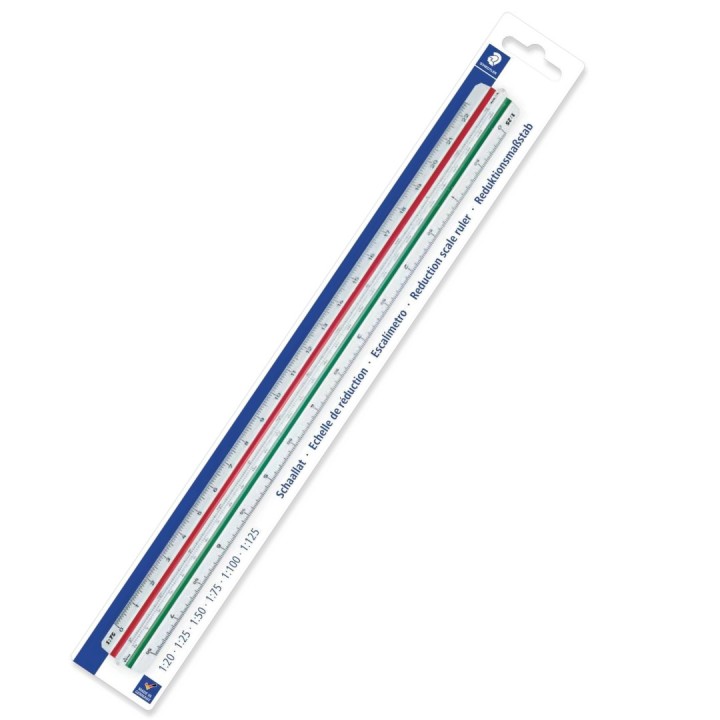 Échelle de réduction Kutsch triangulaire 1:20 à 1:125 - STAEDTLER