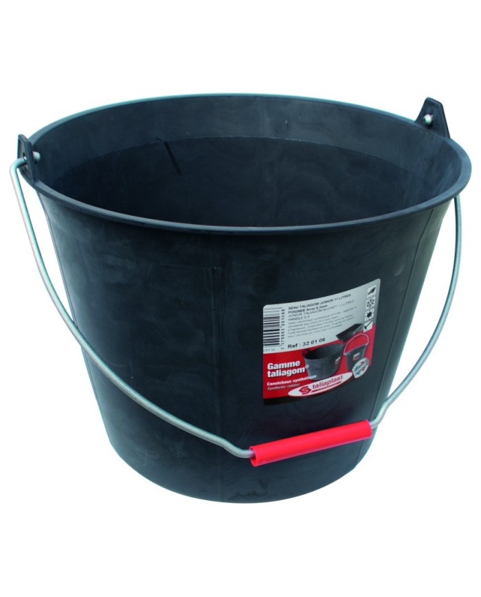 Seau Caoutchouc Synthétique 11litres à poignée