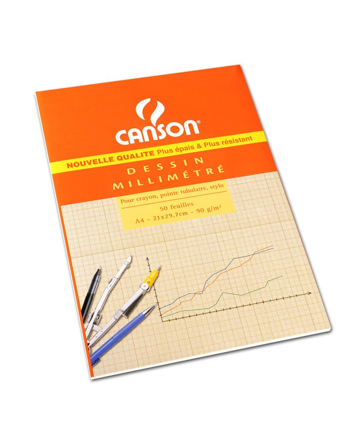 Papier Millimétré bistre dans Papeterie de