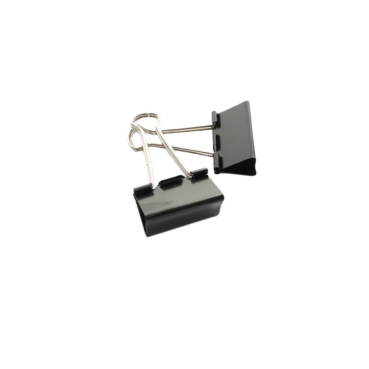 Pinces double-clip à dessin acier - lot de 12