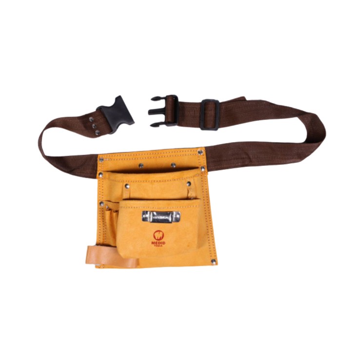 Ceinture porte-outils en cuir 5 poches - MEDID