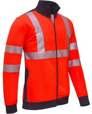 Blouson zippé Haute Visibilité col montant