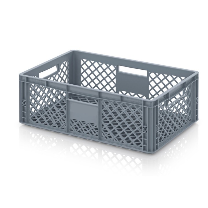 Bac Euro ajouré gerbable, norme Europe 600 x 400