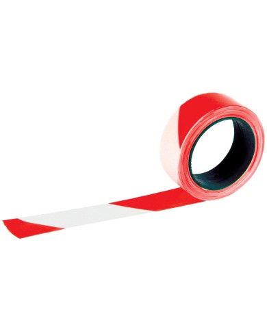 Ruban Rubaplast rouge et blanc 50 mm x 100 m