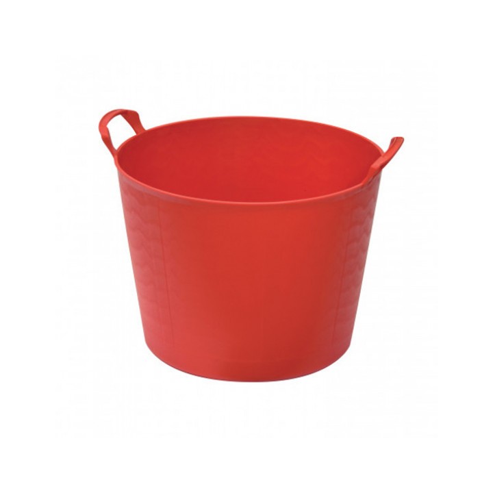 Seau auge souple 42 L polyéthylène recyclé rouge - BELLOTA