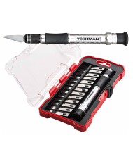 SCALPEL ALUMINIUM + 13 LAMES EN COFFRET SCALPEL ALUMINIUM + 13 LAMES EN COFFRET