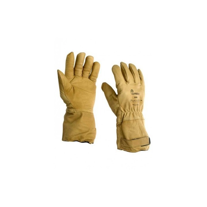 Gants fourrés cuir de bovin hydrofuge - GUYARD