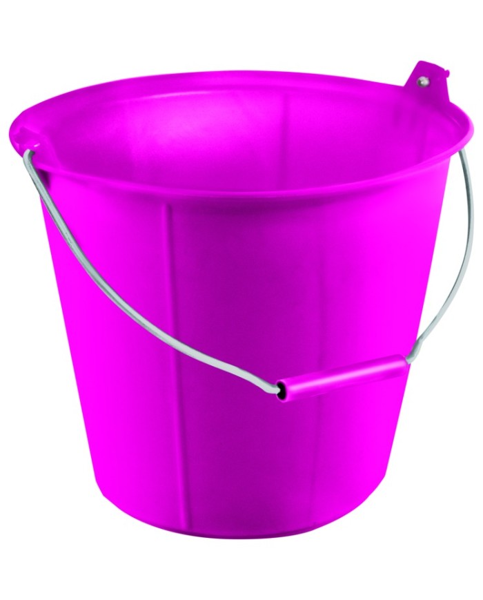 Seau haute visibilité 13 litres rose fluo - TALIAPLAST