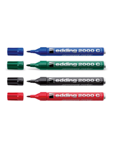 Marqueur permanent Edding 2000C-Rouge