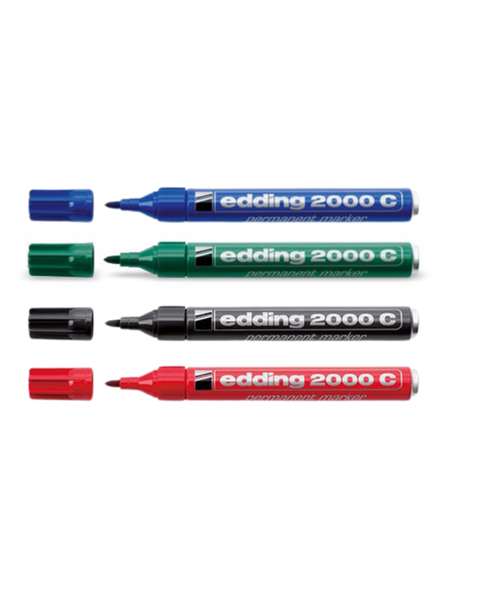 Marqueur permanent Edding 2000C-Rouge