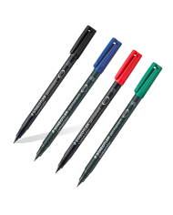 Feutre Lumocolor Permanent S pointe superfine  0.4 mm à l'unité