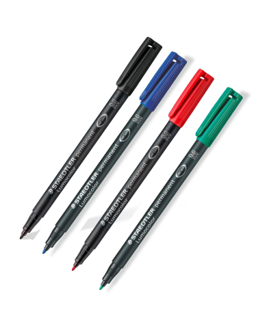 Feutre Lumocolor Permanent Universel M pointe moyenne 1 mm à l'unité