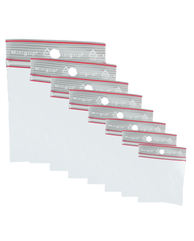 Sachets 60µ - Minigrip avec zones d'écriture Sachets 60µ - Minigrip avec zones d'écriture