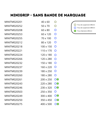 Sachets 60 µ - MINIGRIP Sachets 60 µ - MINIGRIP