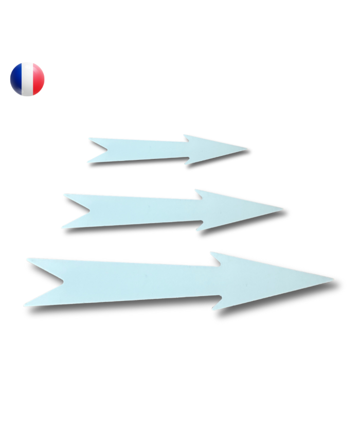 Flèches NORD blanches rigides