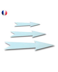 Flèches NORD blanches rigides