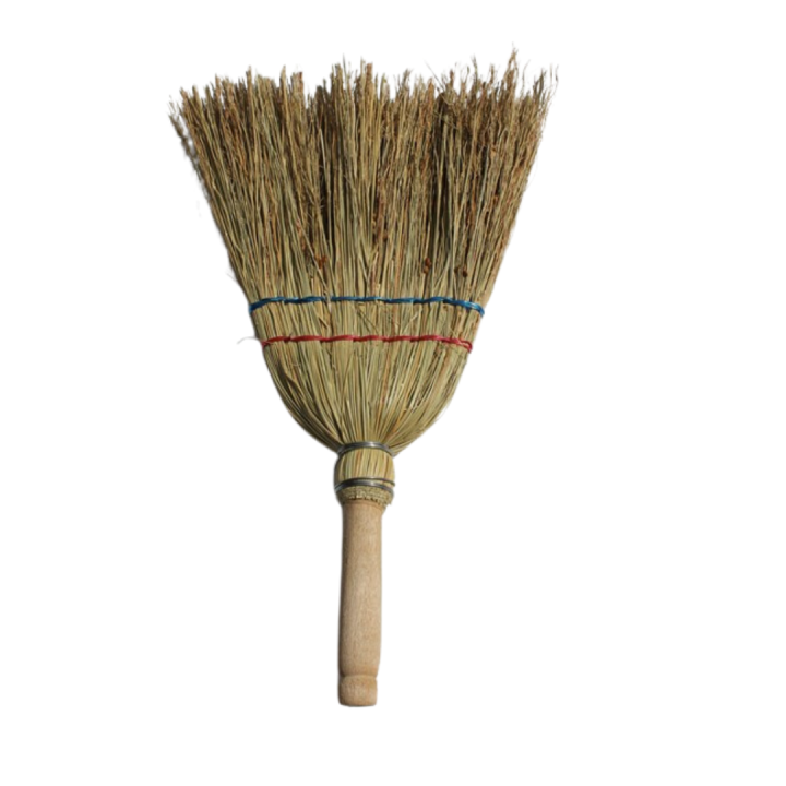 Balayette paille fibres sorgho forme poire 40 cm