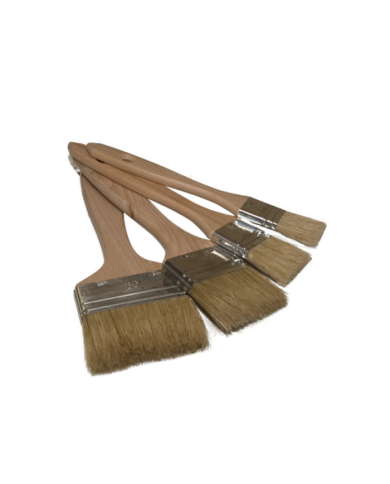 Lot de 4 pinceaux queue de morue soie PRO