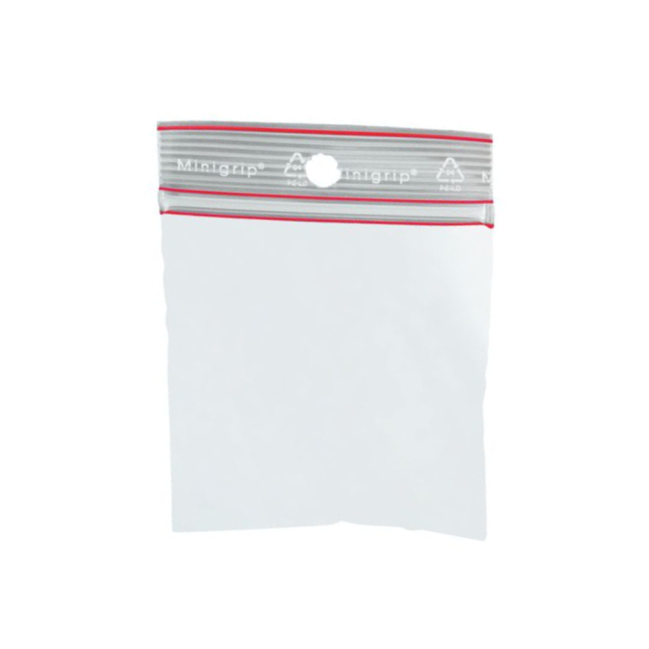 Sachets zip 60 µ neutres 120x280 mm, lot de 1000 - MINIGRIP