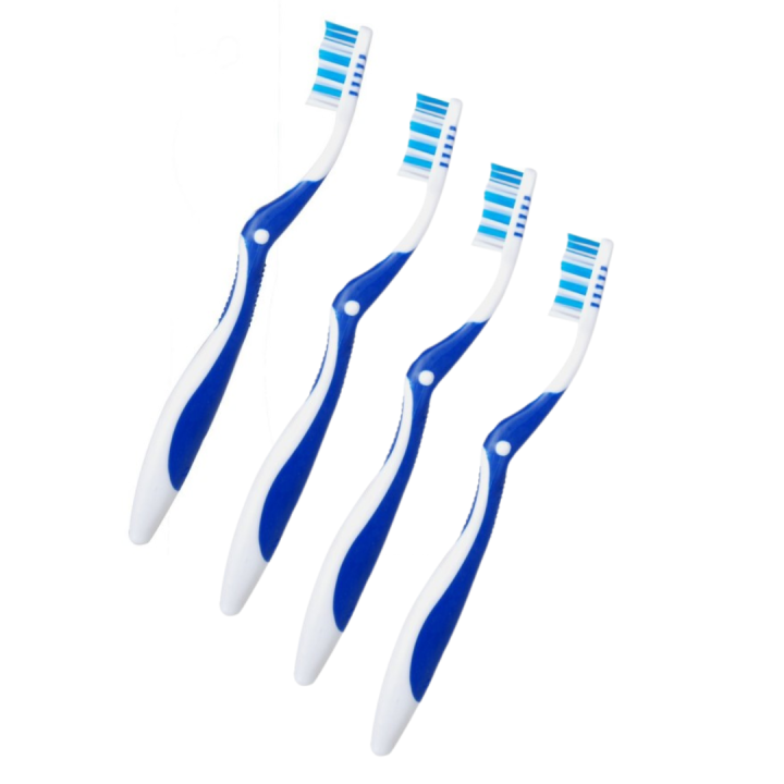 Lot de 4 brosses à dents medium
