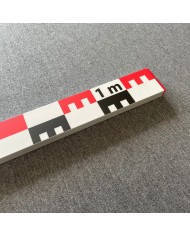 echelle photo 1m noir blanche rouge