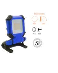 Projecteur de chantier sans fil pliable - ARLUX