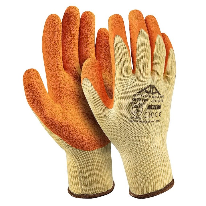 Gants de maçonnerie coton enduit latex crêpé - ACTIV GEAR