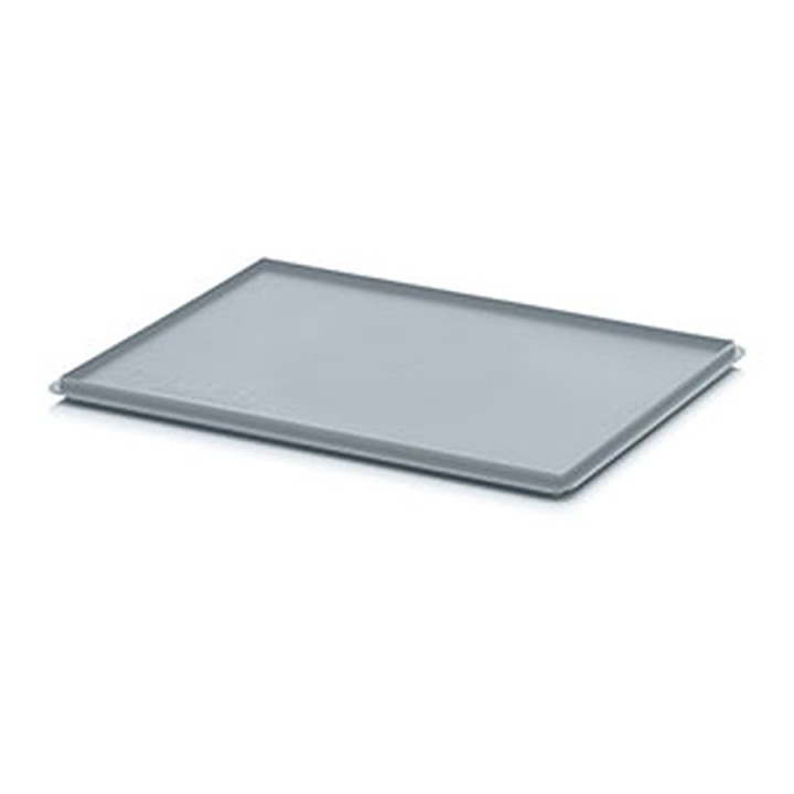 Couvercle de protection pour bac Euro gerbable, polypropylène gris