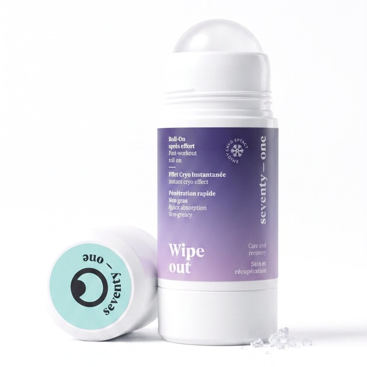 Roll-on effet cryo Wipe Out SEVENTY ONE PERCENT, 75 ml