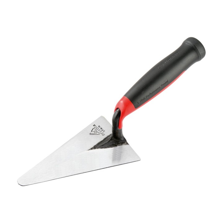 Truelle forgée pointe ronde manche bi-matière 125 x 75 mm - BELLOTA