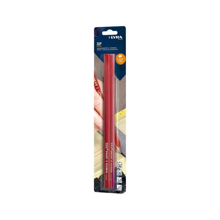 Crayon de charpentier ovale 333 PROFI 30 cm - LYRA