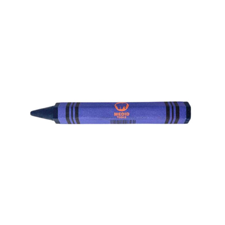 Craie de cire de marquage 13 mm, boîte de 10 - MEDID, Bleu