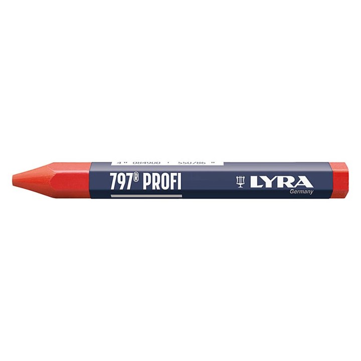 Craie forestière à l'huile 797 PROFI, boîte de 12 - LYRA, Rouge