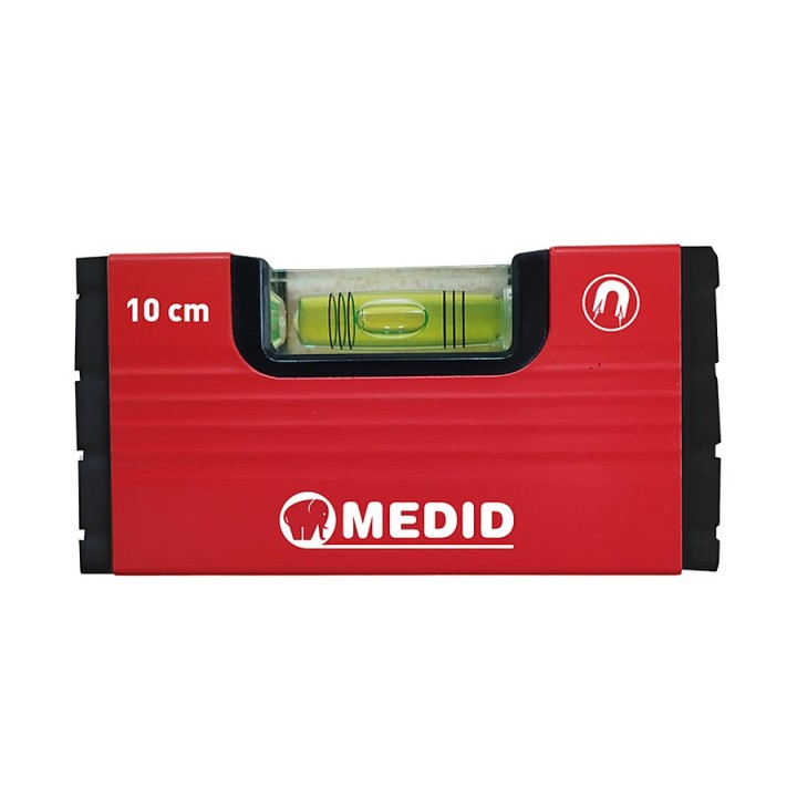 Mini niveau magnétique 1 bulle 10 cm - MEDID