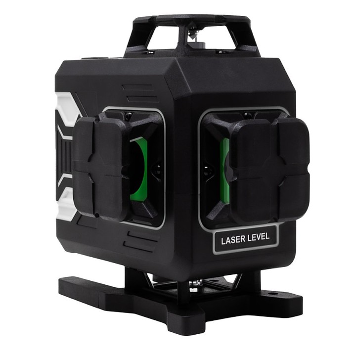 Niveau laser vert 4D autonivelant 4 x 360° avec télécommande - MEDID