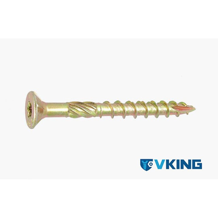 Vis bois et charpente VKING tête fraisée Torx zinguée bichromatée - VISWOOD